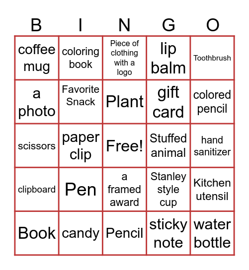 Ice Breaker Bingo Card