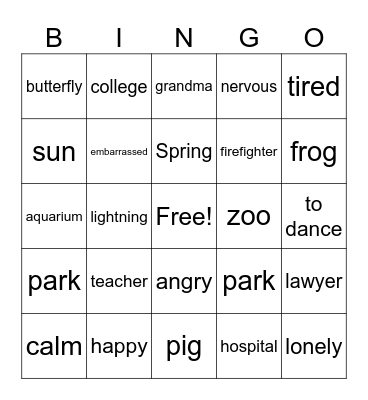 Workshop Bingo Card