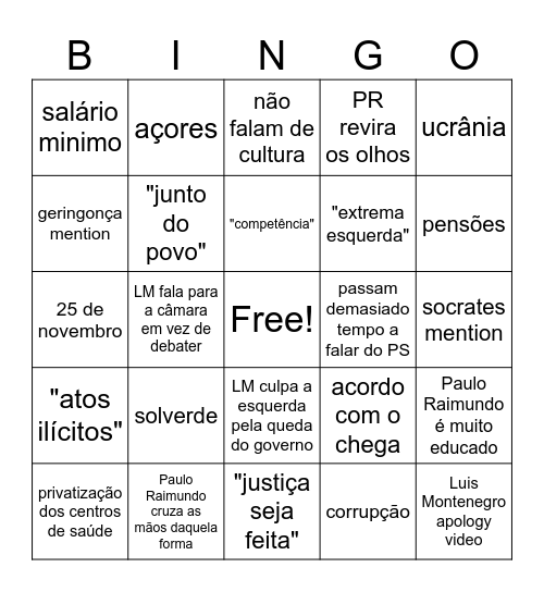 AD x CDU (21h TVI) Bingo Card