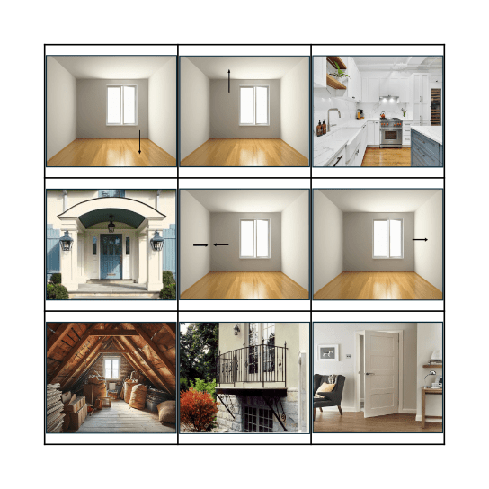 Los partes de la casa Bingo Card