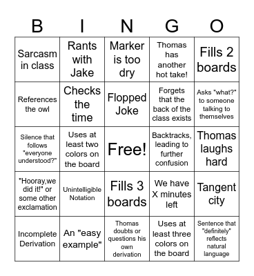 LIN 630 Bingo Card #2 Bingo Card