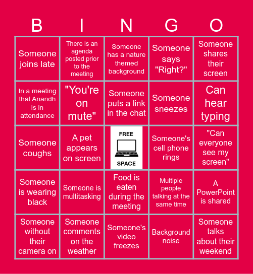 DEME Bingo Card