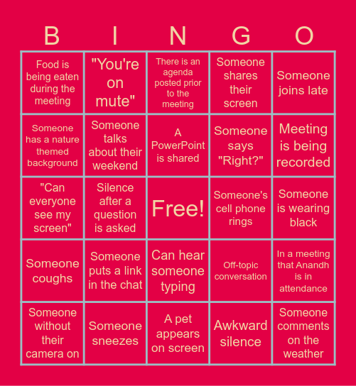 DEME Bingo Card