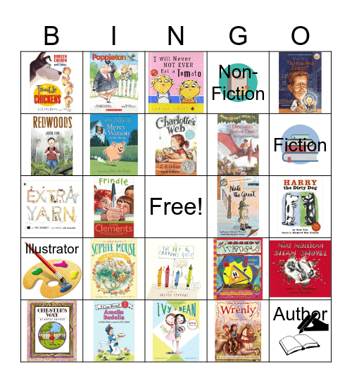 Book Adventure Bingo Card