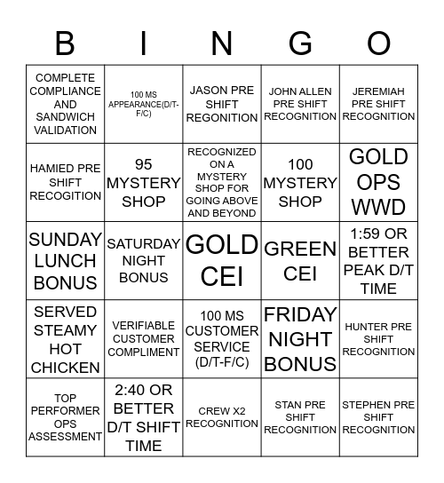 GO BIG OR GO HOME!  GET YOUR MOMMA SOMETHING NICE FOR CHRISTMAS, BIG BOARD BINGO!! Bingo Card