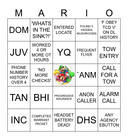 NPSTW 2025 Bingo Card