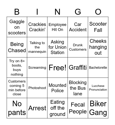 April 7-30 Bingo Card