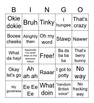 Birthday Bingo Card