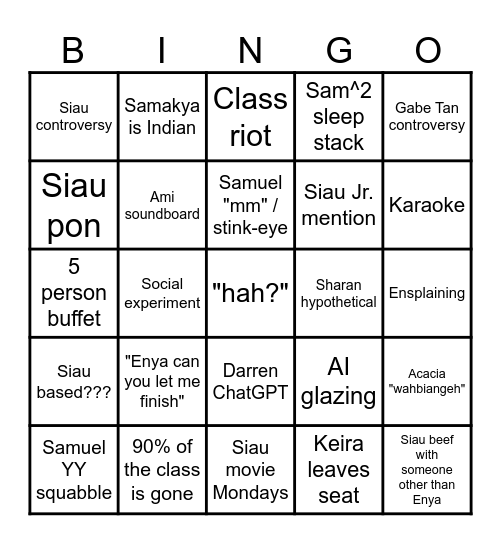 MD3 GP Bingo Card