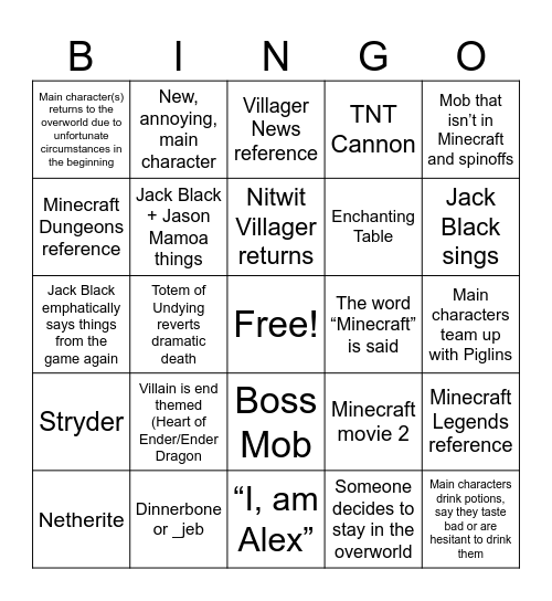 Untitle Bingo Card