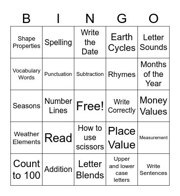 Ways We've Grown Bingo Card