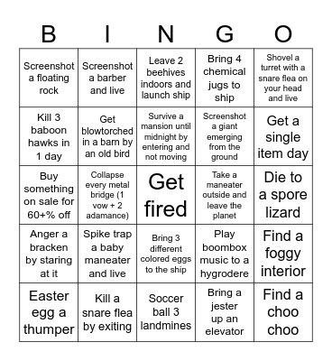 LETHAL LOCKOUT BINGO #2 Bingo Card
