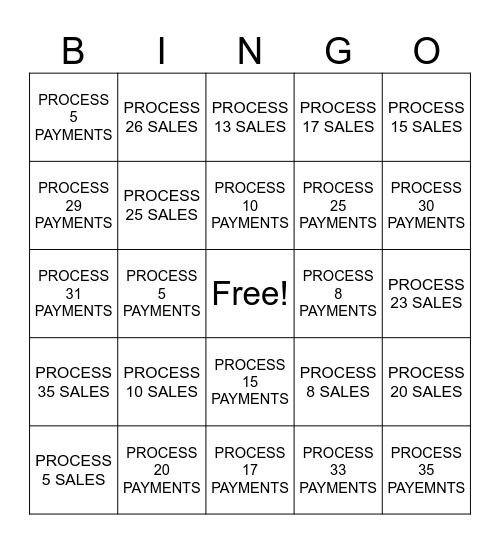 VOLTAGE VIPERS BINGO FUN TIME Bingo Card