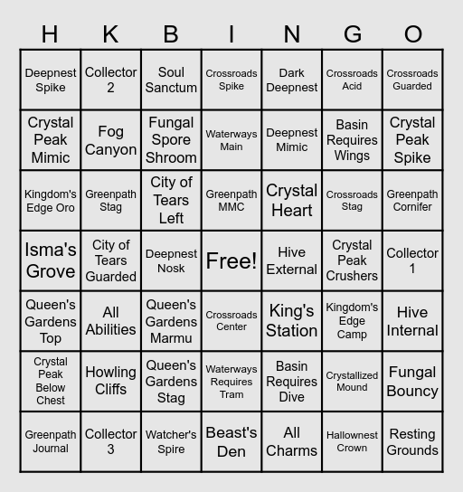 Grub Grub Grub Bingo Card