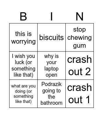 Sango (Pango Season 2) Bingo Card