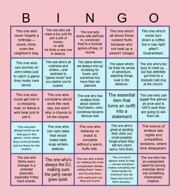 Raj’s Birthday Bingo Card