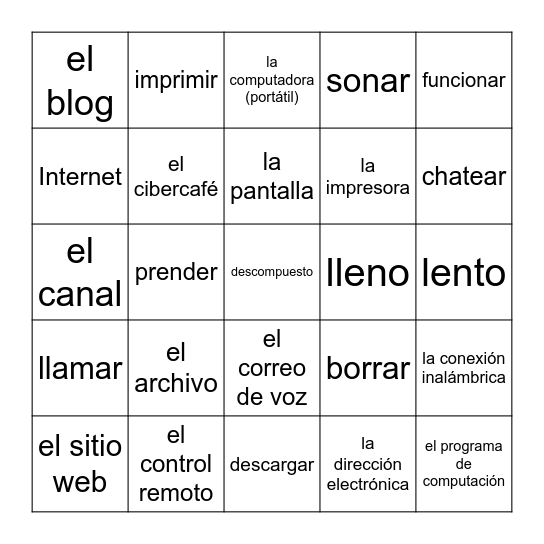 La tecnología Bingo Card