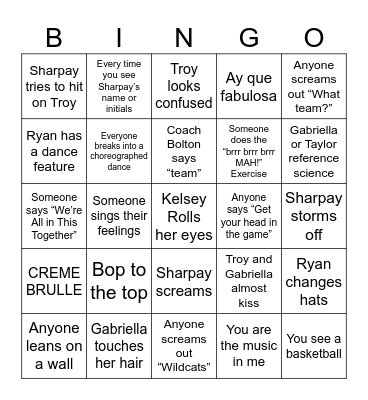 HSM Bingo Card