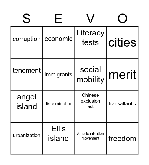 STEVO BINGO! Bingo Card