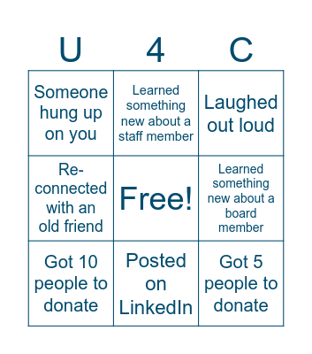 Partner 4 Our Future Bingo Card