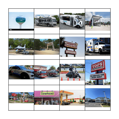 Fort Walton Beach ROADTRIP BINGO Card