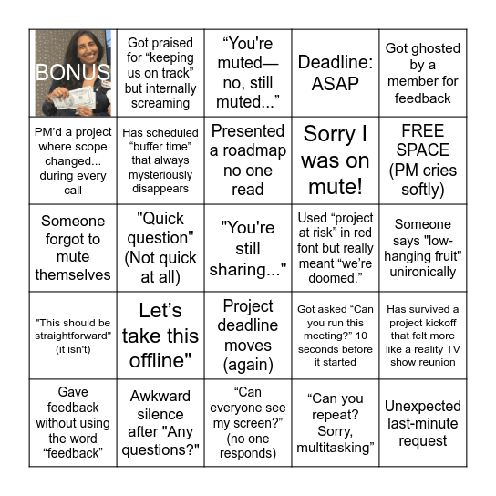 PM Bingo Card