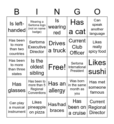 Icebreaker Bingo: Find Someone Who Bingo Card