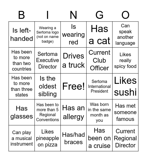 Icebreaker Bingo: Find Someone Who Bingo Card
