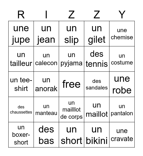 5 big booms Carson rizz bingo gyatt Bingo Card