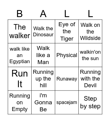 lets play Bingo Card