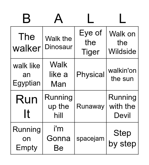 lets play Bingo Card