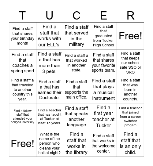 2025 Teacher Week Bingo Card