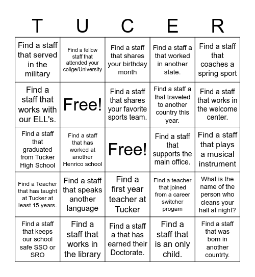 2025 Teacher Week Bingo Card