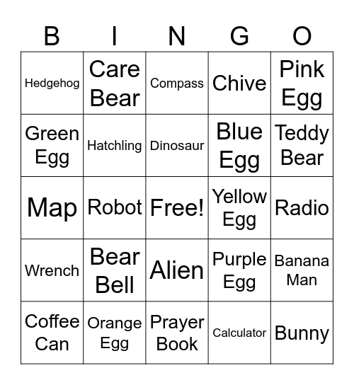 Easter Tales Bingo Card