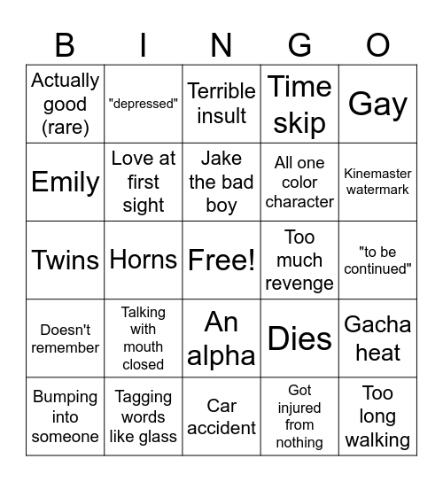 Gacha bingo Card