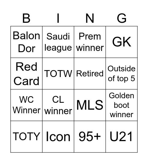 Madfut pissabout Bingo Card