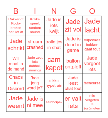 Birthday Bingo Card