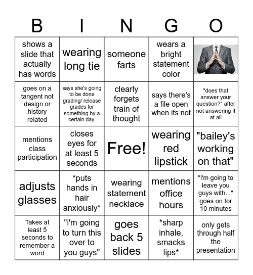 lupkin's bingo Card