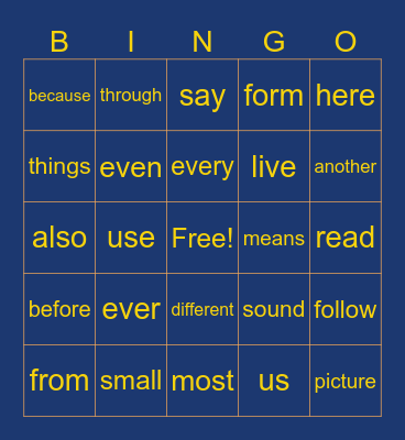 Ryan April Bingo Card