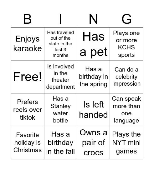 Launch Leader Bingo Card