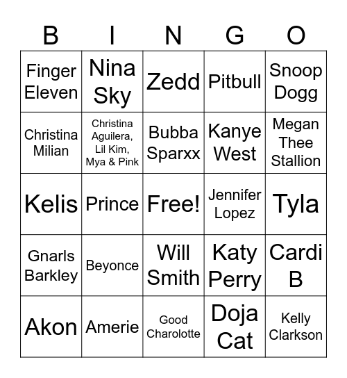 Random Mix Yummy Bingo Card