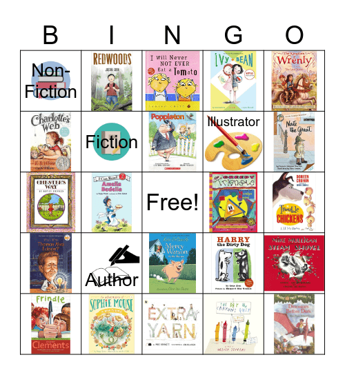 Book Adventure Bingo Card