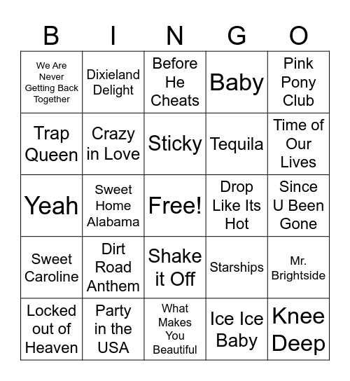 SAE AND ZTA SINGO Bingo Card