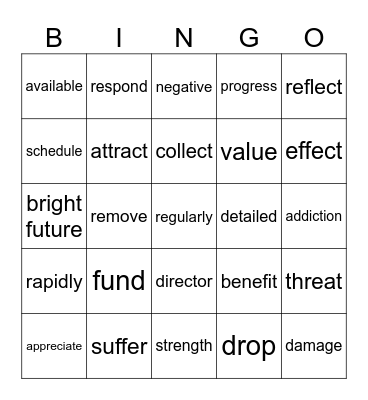 Bingo(4月月考A--七选五) Bingo Card