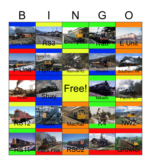 Heritage Lines that the Children and I would like to volunteer one day Bingo Card