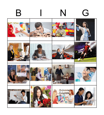 SPEAX3Occupations Bingo Card
