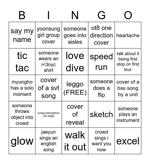 8turn manifestation bingo Card