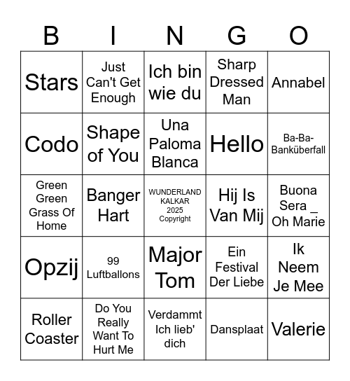 Annika's Abentuer Spielshow Bingo Card