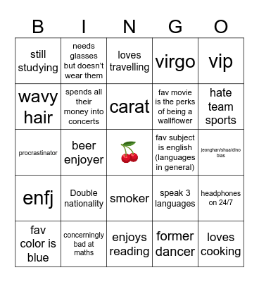 LOR BINGO 🍒 Bingo Card