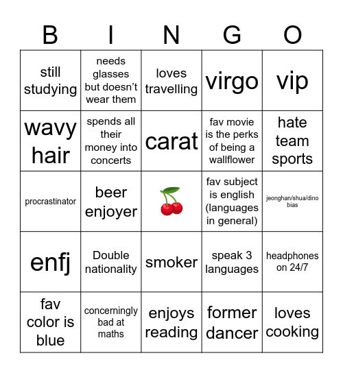 LOR BINGO 🍒 Bingo Card